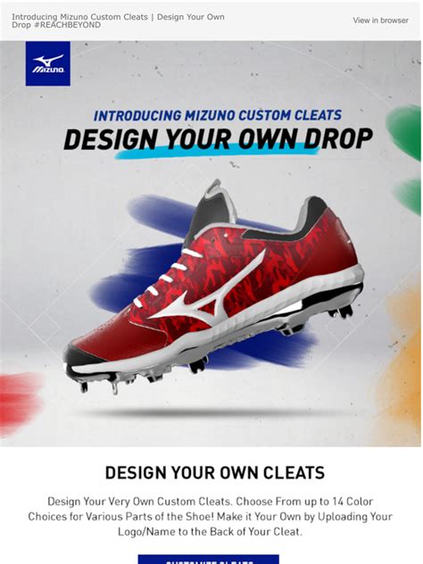 create your own baseball cleats.